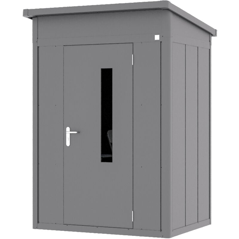 GFP Primeyard Abri de jardin en métal 158x122x231 cm armoire de jardin anthracite