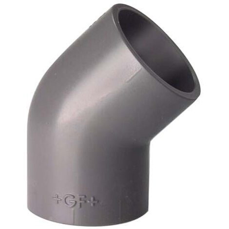GFROHR GF Coude 45 degrésPVC-U da16 PN16 des deux côtés Manchon à coller 721150105