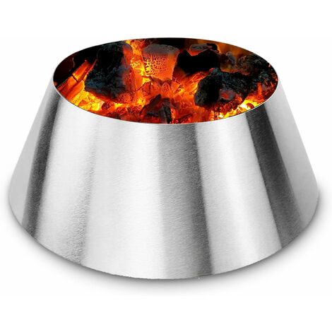 GFTIME Ø 30,5cm Panier à Charbon en 304 acier inoxydable, BBQ Whirlpool pour Weber Ø 57 cm Kettle Grills, Smokey Mountain Vortex Charcoal Grill Accessories, pour griller directement et indirectement, Char Basket pour Barbecue Bouilloire à Charbon de Bois