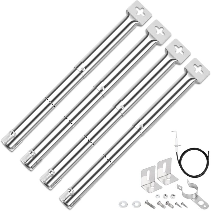 31-44cm Brûleur universal réglable accessoires pour Campingaz, Charbroil, Landmann, Taino, Tepro, FirePlus, Fire Mountain, pièce détachée pour tube