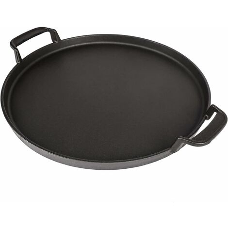 GFTIME Ø 31cm Rond Plaque à griller en fonte pour Weber 57 cm Kettle Charcoal Grill, Weber Gourmet BBQ System, Weber One-Touch, Poêle en Fonte à Grillades pièce de Rechange