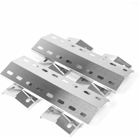 GFTIME 36,5 x 12 cm Edelstahl Universal Brennerabdeckung Heizplatte Ersatzteile für Enders Chicago 3, Enders Boston Pro 3K, Enders Boston 6 Kr Turbo, Tepro 3561, Barbecook Brahma 4.0, 4 Stück