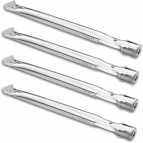 GFTIME 38,4cm Brûleur de rechange en acier inoxydable pour Barbecook Siesta, Grill Chef, Kenmore Sears, Kmart, Lowes barbecue à gaz, Lot de 4