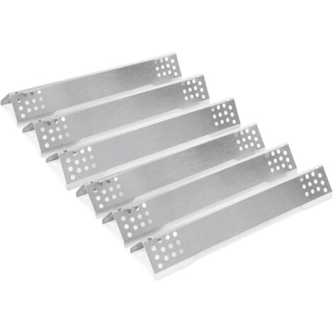 GFTIME 40,2 CM Edelstahl Brennerabdeckung für Rösle Videro G3, G3-S, G3-S Nero, Vario+, Flammenverteiler für Rösle Videro G2, G4, G6 Serie und Sansibar, 4 Stück