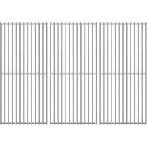 GFTIME 41.5 x 70.5cm Edelstahl Grillrost für Burnhard Big FRED Gasgrill, Spülmaschinenfest, 3 Stücke