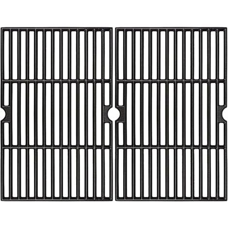 GFTIME 42 x 54,6 cm grille de cuisson en fonte de remplacement pour Tepro Toronto Black, Aktiva Angular, EL Fuego Montreal, Taino Hero XL Gril au charbon de bois, grille accessoirede barbecue 2 pièces