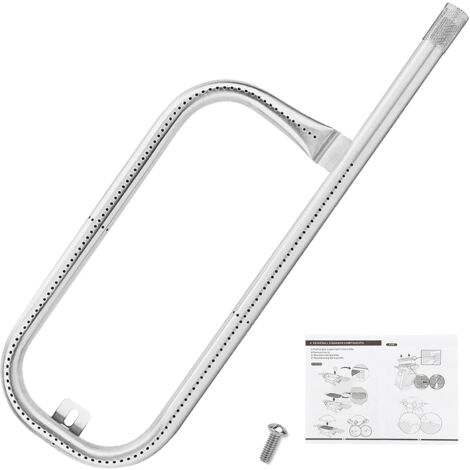 GFTIME 43,2CM 60040 Tube de Brûleur Accessoires pour Weber Q100 Series, Q100 Q120, Q1000 Q1200 Grill Modèle 50060001 51010001 51060001 LP, Partie 69957, Acier Inoxydable Brûleur de Tube Gaz Pièces
