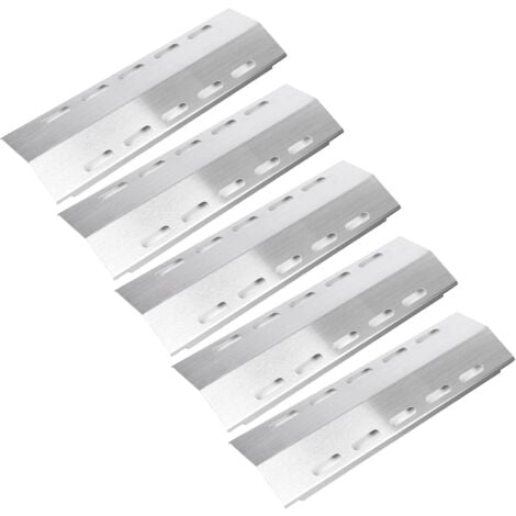 GFTIME 43cm Diffuseur de Chaleur en acier inoxydable pour Ducane 5 brûleurs, Enders Chicago 3, Enders Monroe 3 SIK (NOT pour Pro), Enders Boston Black, Nexgrill, plaque chauffante pièce détachée 5 pcs