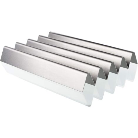 GFTIME 44,5cm Flavorizer Bar für Weber Genesis I E/EP/S-310 320 330 mit vorderen Brennerknöpfen (2011-2016), Edelstahl Aromaschienen Ersatzteile für Weber 62756, Nicht passt für Genesis II/LX 310/340