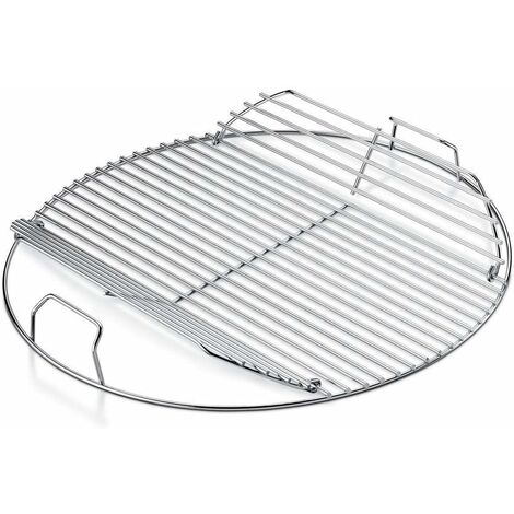 GFTIME Ø 54,6cm Grille de Cuisson grilles à Charbon pour Weber barbecue Ø 57CM, pièces de grilles de Rechange chromées pour Grils à Charbon Weber One-Touch, Performer, Bar-B-Kettle et Master-Touch