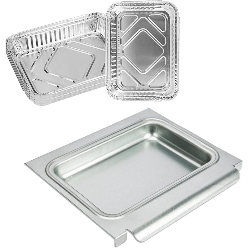 67047 Bac d'égouttement barbecue pour Weber Spirit i ii 200 300 et Genesis i/ii lx 200 300 Serie avec bouton de commande avant (2013 et plus), Weber