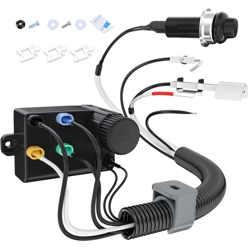 GFTIME 69851 Kit d'allumage pour Weber Spirit 220, 320, 330, 335 (année modèle 2013), allume-feu avec gestion des fils et protection en céramique,