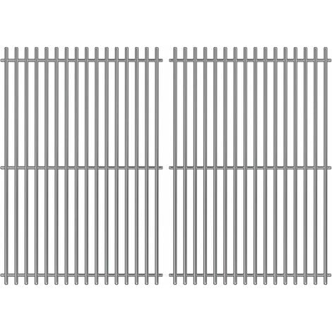 GFTIME 7639 44cm Grilles de Cuisson en Acier Inoxydable pour Weber Spirit 300 Series,Spirit E/S 310, 320, 330, Spirit I & II 300 Spirit 700, 900, Genesis 1000-3500, Genesis Gold Silver Platinum B/C