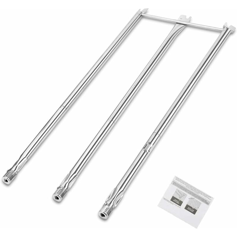 67722 87cm Brûleur accessoire pour Weber Genesis 300 E310 S310 E320 S320 avec Bouton de Commande Latérale (2007-2010) pièce détachée tube brûleur en
