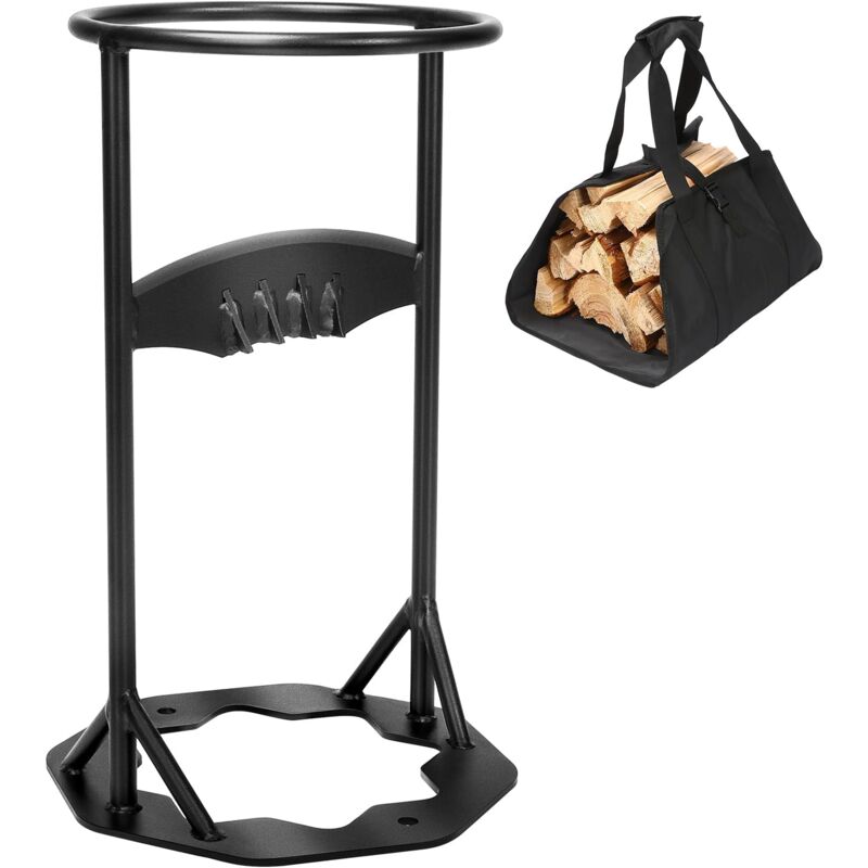 Gftime - Fendeur de bois 43,5 x 25,9cm, Fendeur de bûches pour bois de chauffage, Fendeur de bois de chauffage avec sac de transport, Fendeur de bois
