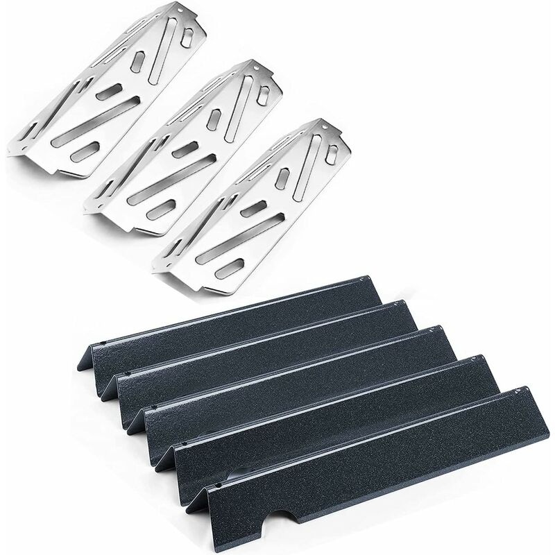 Flavorizer Bars 43,4cm et Déflecteurs de Chaleur 31,8cm pour Weber Genesis ii/lx 300 Serie ii E-310 330 335, ii S-335, ii lx S/E-340 (2017 et Plus