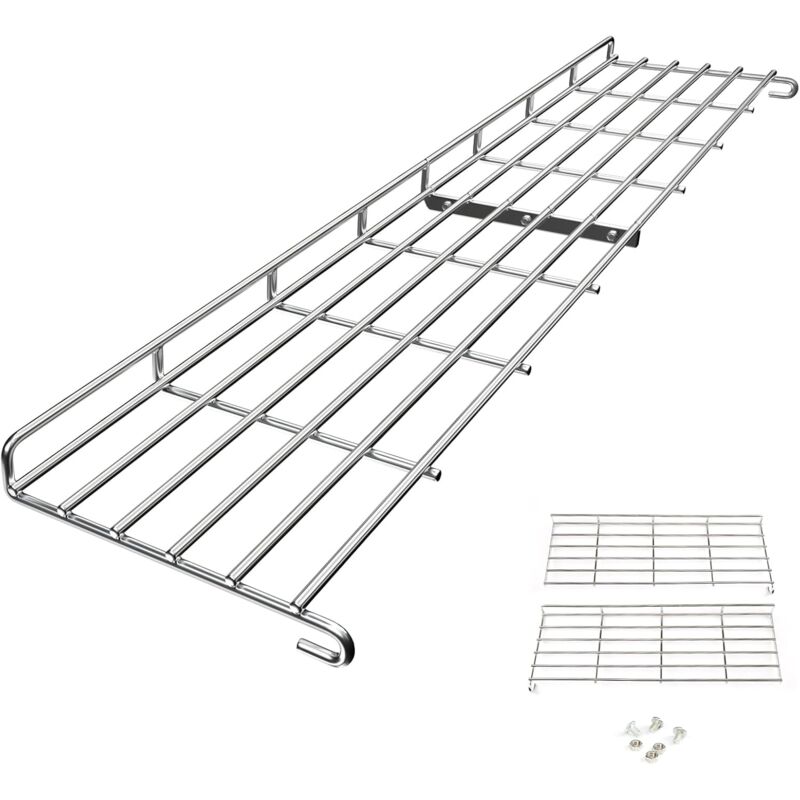 Grille de maintien au chaud en acier inoxydable pour Weber Genesis ii 400, ii E/S/SE-410, ii E/S-435 avec boutons de commande avant, grille de