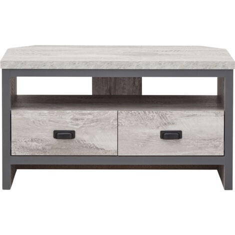 GFW Boston Corner TV Unit Grey