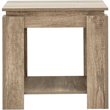 GFW Canyon Oak Lamp Table Grey Oak