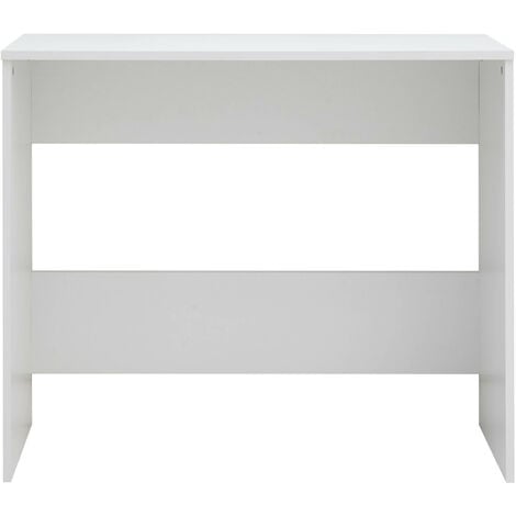 White plain desk discount