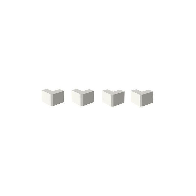 Angles extérieurs pour moulure électrique 22X12MM blanc - lot de 4 214557 - GGK