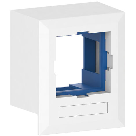 GGK BOITIER APPAREILLAGE 45X45 POUR MOULURE ÉLECTRIQUE 40X60MM BLANC 16701