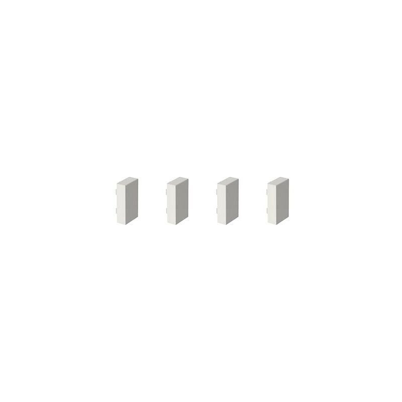 GGK - embouts de finition pour moulure électrique 22X12MM blanc - lot de 4 214567
