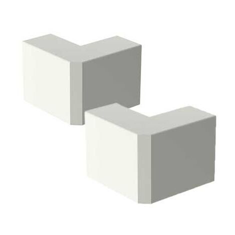 GGK LOT DE 2 ANGLES EXTÉRIEURS POUR MOULURE ÉLECTRIQUE 7X12MM BLANC EAN8020