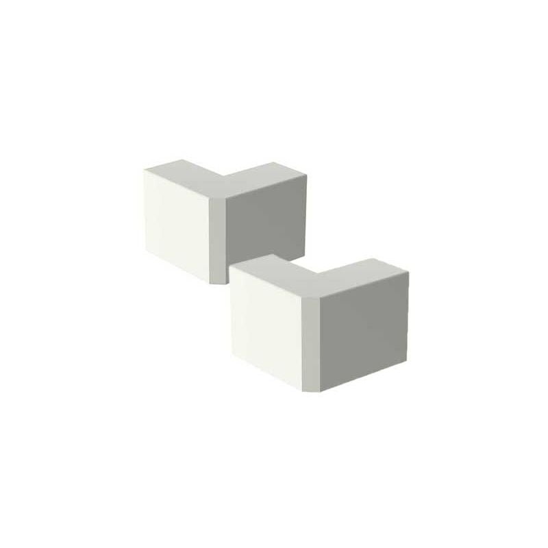 GGK - lot de 2 angles extérieurs pour moulure électrique 7X12MM blanc EAN8020