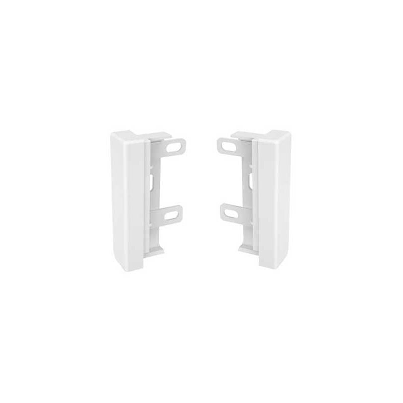 GGK - lot de 2 embouts de finition pour plinthe électrique 4D 20X80MM blanc 114122