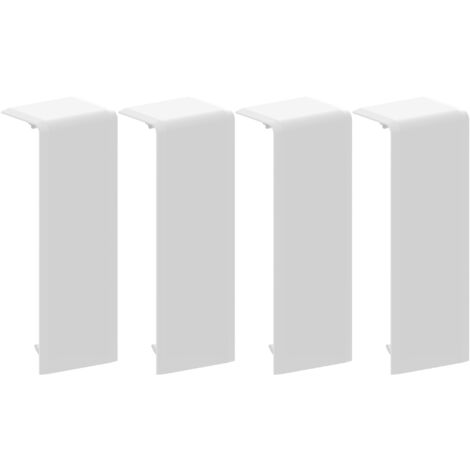 GGK LOT DE 4 JONCTIONS POUR PLINTHE ÉLECTRIQUE 4D 20X80MM BLANC 114115
