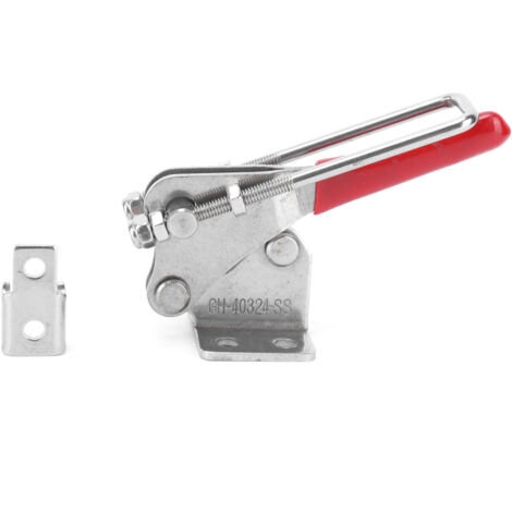GH-40324-SS Kipphebelverriegelung für Holzverbindungen – Ratschenverriegelung aus Edelstahl – Packung mit 1 Verriegelung + Zubehör