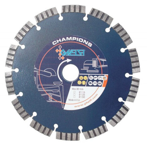 GHELFI 4304 DISCO DIAMANTATO CHAMPION DIAM. 180 mm FORO 22,2 LASER SEGMENTATO
