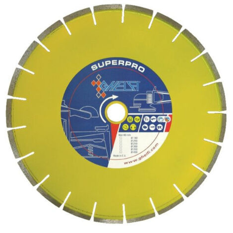 GHELFI 4325 Disco Diamantato SUPERPRO SETTORI MARMO diam. 250 mm foro 25,4 mm