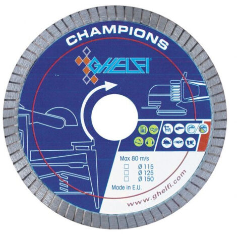 GHELFI 4418 180 mm Disco Diamantato CHAMPIONS TURBO EXTRAPIUMA GRES PORCELLANATO