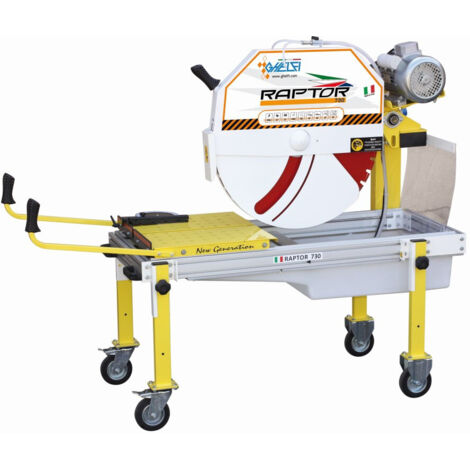 GHELFI RAPTOR 730 macchina taglio ad acqua 5,5 HP TRIFASE disco 730 mm