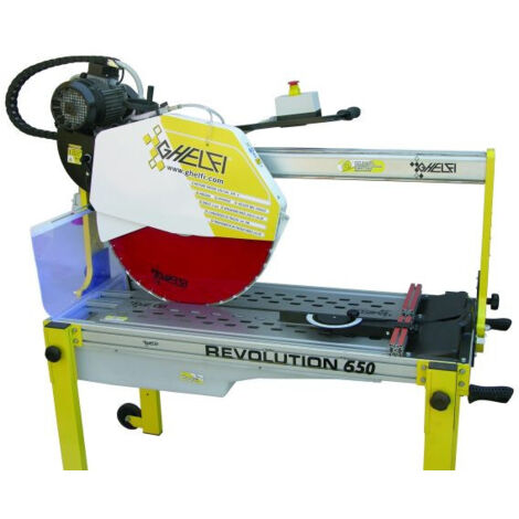 GHELFI REVOLUTION 650 400V macchina da taglio a ponte 5,5 HP trifase