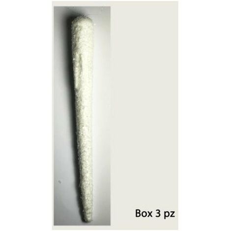 Ghiaccioli decorativi natalizi innevati 36 cm - colore bianco