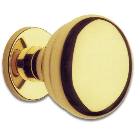 Ghidini 744770501 Pomolo Ottone Lucido Milena 70mm