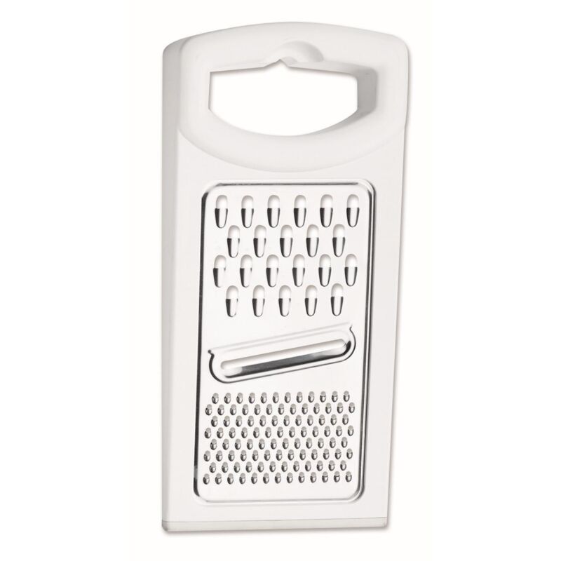 Ghidini Cipriano 8008636095027 cortador de verduras en espiral o rallador manual Rallador plano Acero inoxidable, Blanco