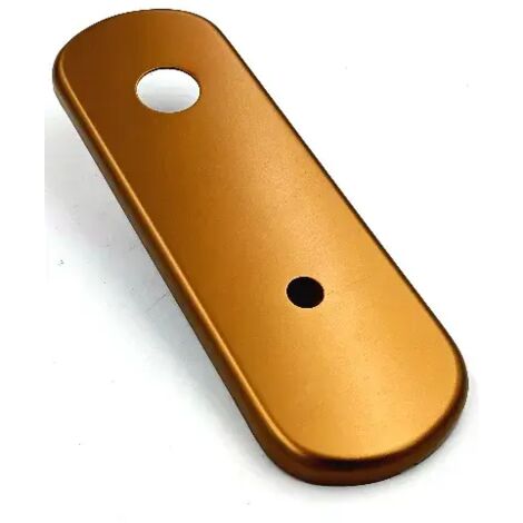 Ghidini Placca Ghibli in Alluminio Bronzato con Pomolo 61x179 mm