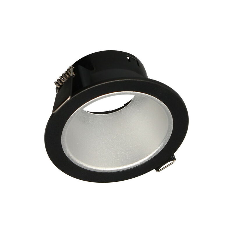 Image of Arlux Lighting - Ghiera fissa naxos Ø88 IP20 per lampada Ø50, Black&Silver