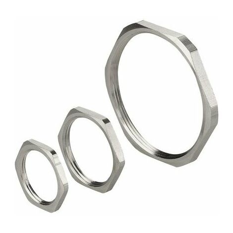 Ghiera Metal Nichelate Filettatura GAS Materiale Ottone UNI EN 12164 CW 614N Nichelatura 2-5 micron Filettatura G3
