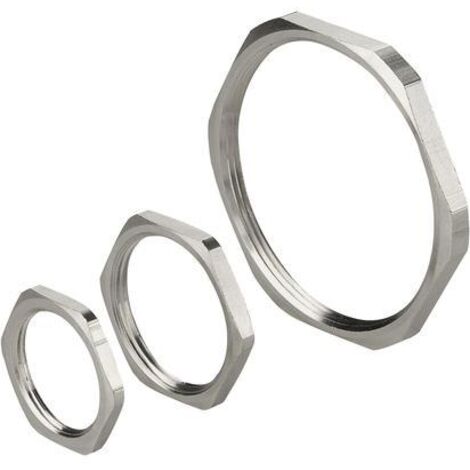 Ghiera Metal Nichelate Filettatura ISO Materiale Ottone UNI EN 12164 CW 614N Nichelatura 2-5 micron Filettatura M32x1.5