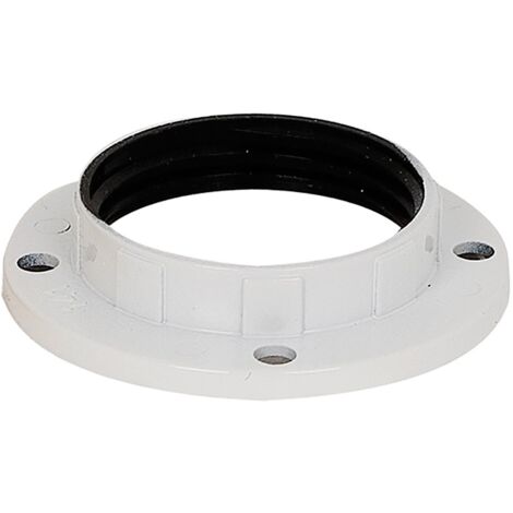 GHIERA PER PORTALAMPADA E14 - Ø 43 mm. colore bianco