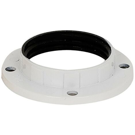 GHIERA PER PORTALAMPADA E27 - Ø55 MM. COLORE BIANCO