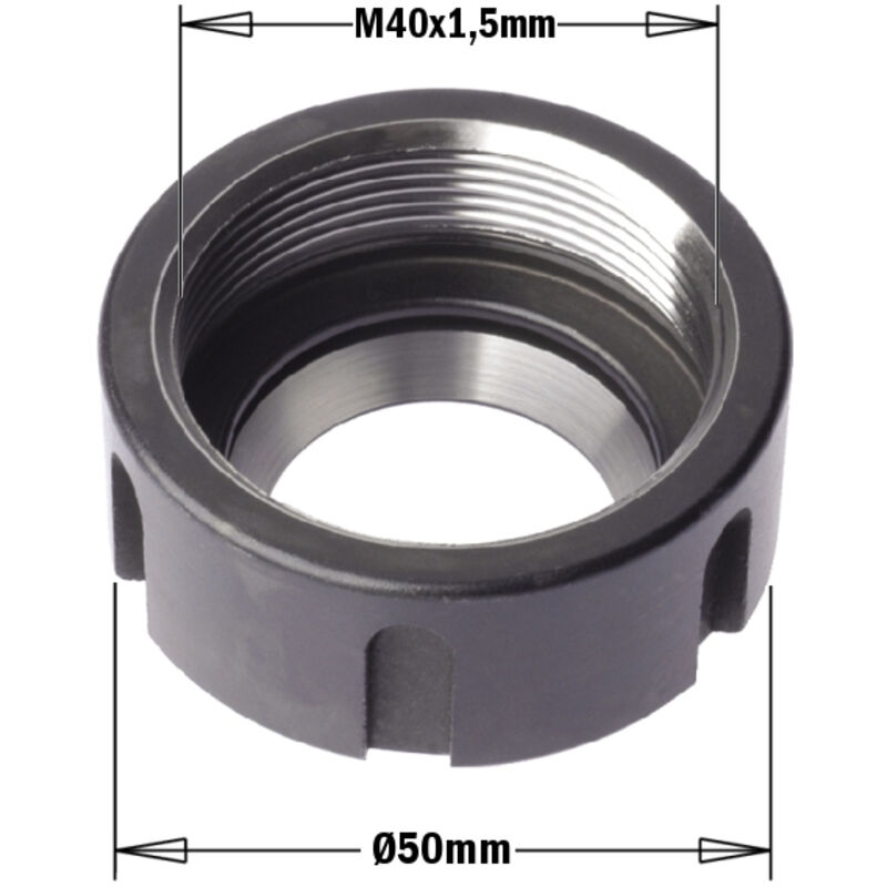 992.283.11 GHIERA SERRAGGIO PINZA DIN-6388 M48x2 C/SFERE DX