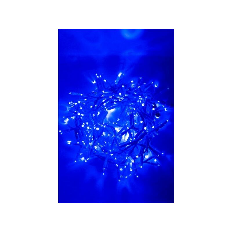 Image of Ghirlanda 4,5m con flash cavo bianco festone di luci con 300 led (30 flash) Blu,230V