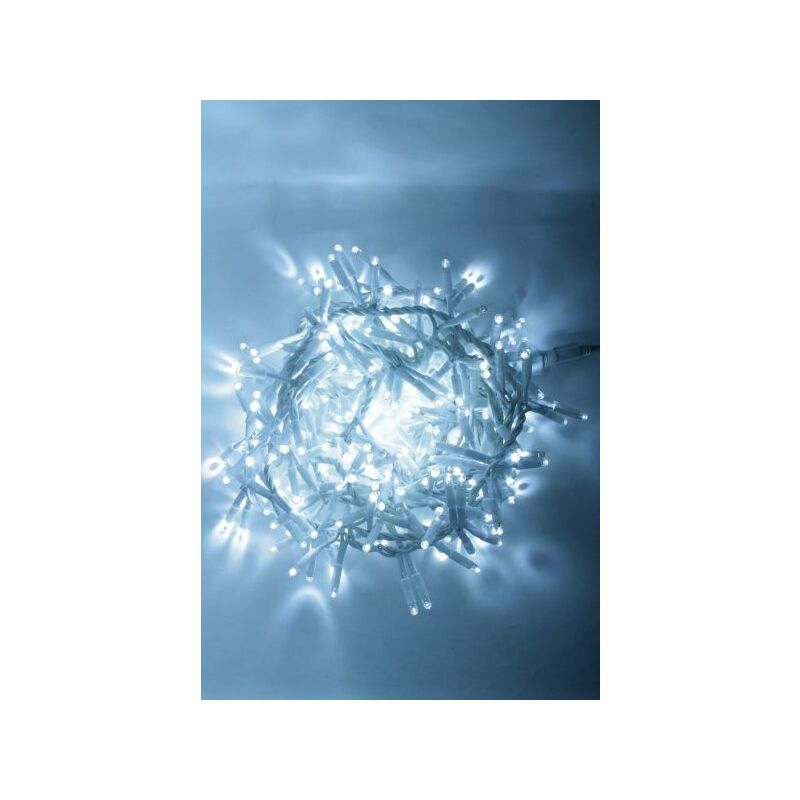 Image of Ghirlanda 4,5m con flash cavo bianco festone di luci con 300 led (30 flash) Bianco freddo,230V