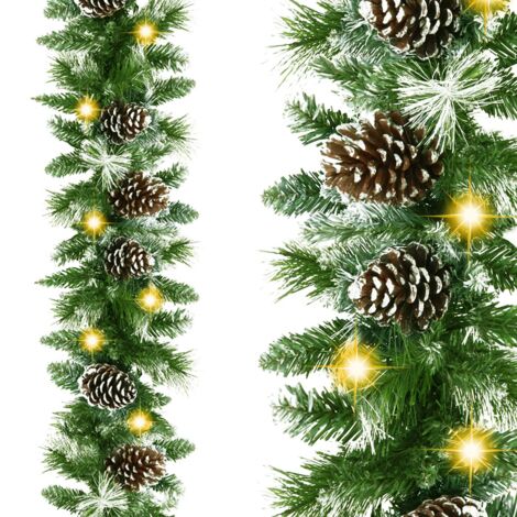 GHIRLANDA ARTIFICIALE NATALIZIA 2,8M DELUX DENSE BELLA COME VIVA +LUCI 50LED